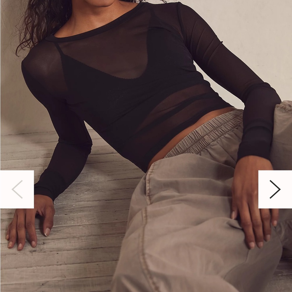 J for justify sheer top